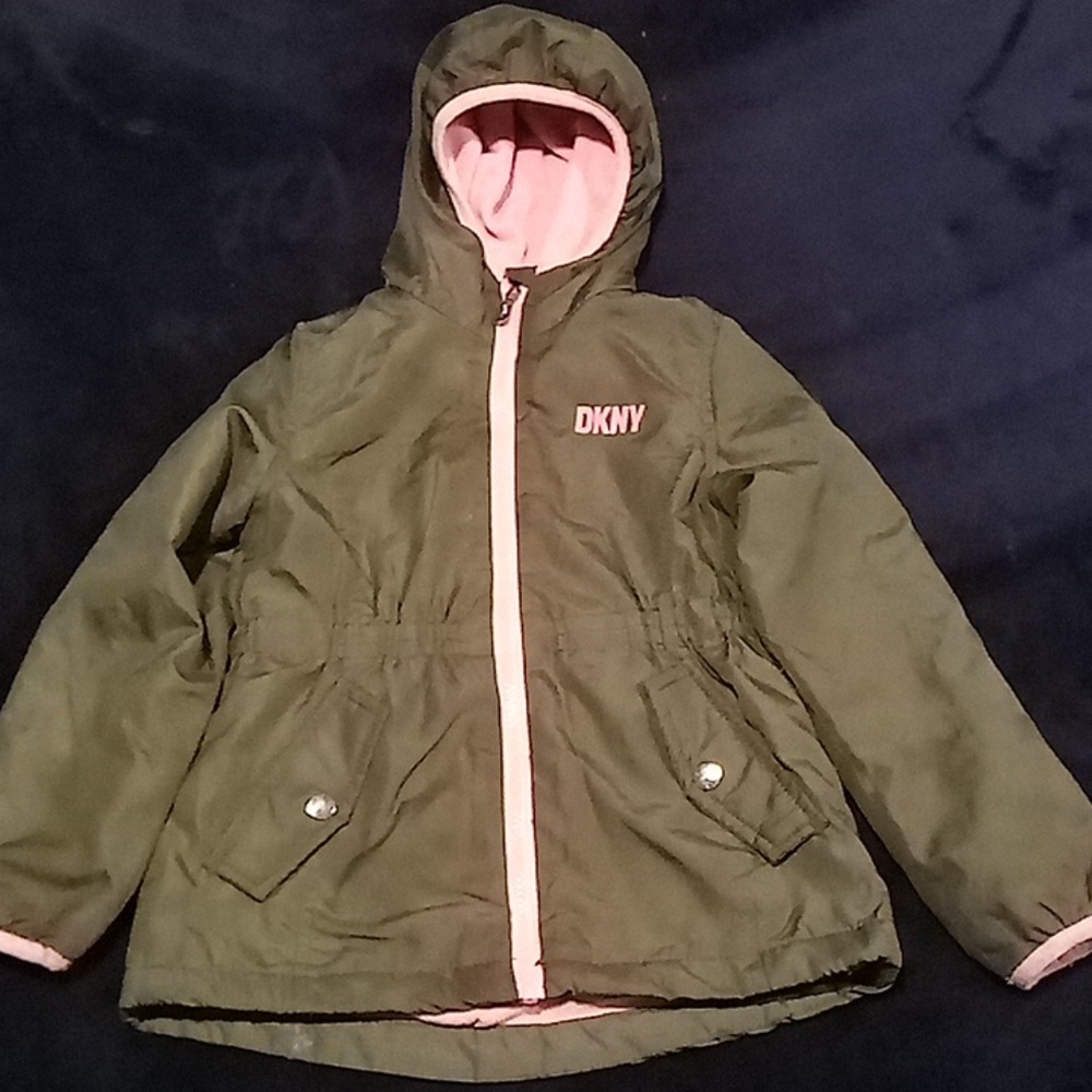 DKNY Jacket.Sz.6x..Green&Pink